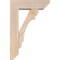 Ekena Millwork Olympic Slat Smooth Bracket w/ Offset Brace, Douglas Fir, 5 1/2"W x 16"D x 24"H BKT0604X16X24OLY06SDF - alternate 3
